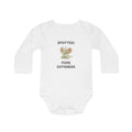 Organic Baby Bodysuit — 'Spotted: Pure Cuteness' Cotton Long-Sleeve Onesie