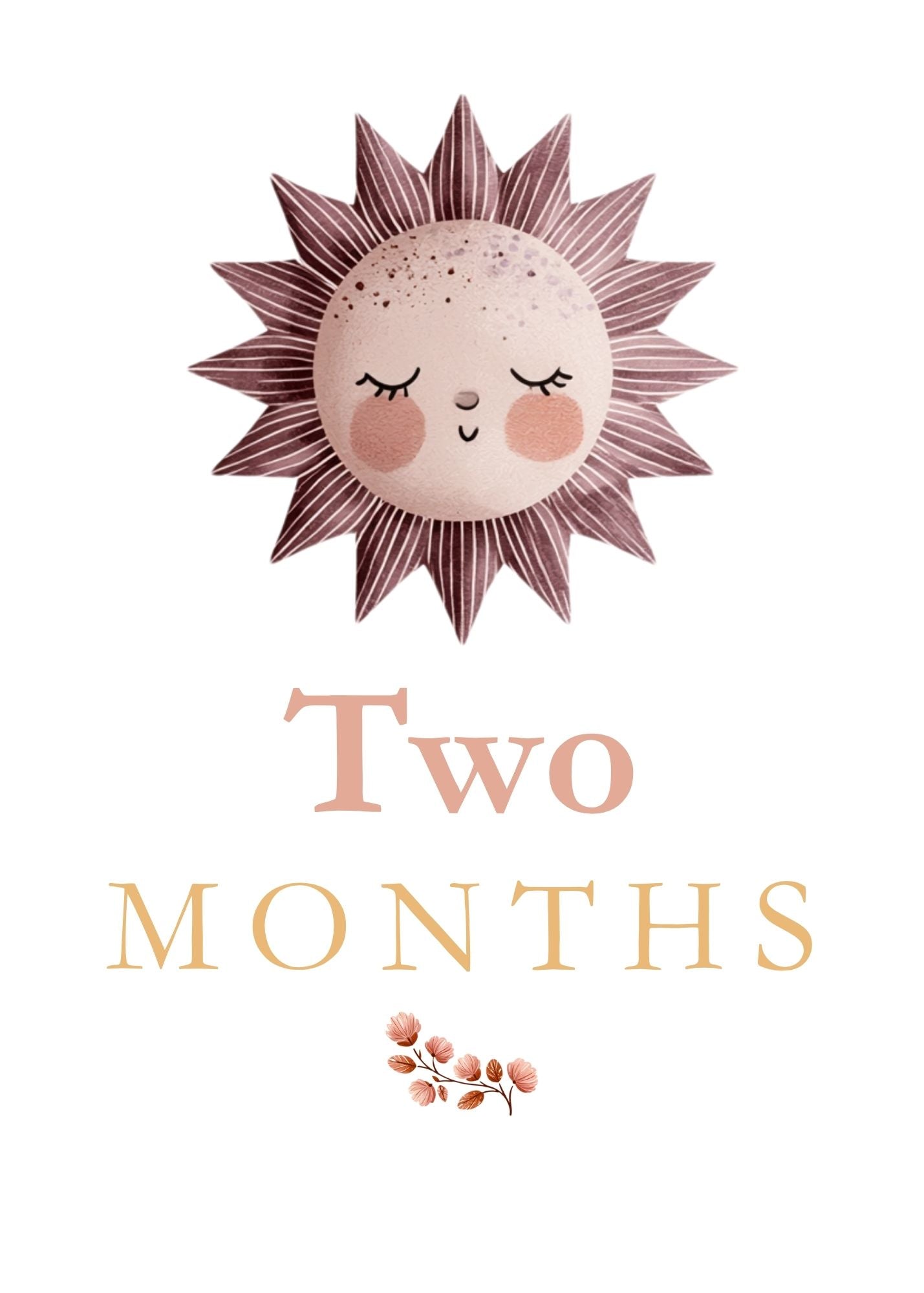 Print Ready - Digital Download | Celestial Baby Milestone Cards – Set of 20 | Scandinavian Minimalist Nursery Design