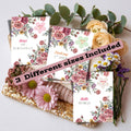 Editable Floral Baby Milestone Template Bundle | Watercolor Flower First Birthday Sign, Birth Announcement, First Steps Photo Prop | 8x10, 11x14, 16x20 Canva Template