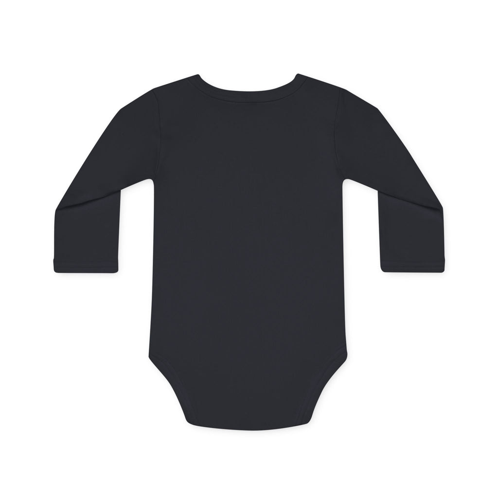 Organic Baby Bodysuit — 'Spotted: Pure Cuteness' Cotton Long-Sleeve Onesie
