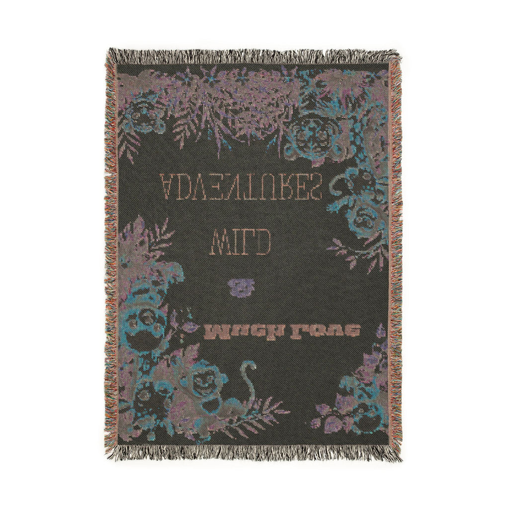Jungle Themed Woven Cotton Throw Blanket — "Wild Adventures" Nursery Decor