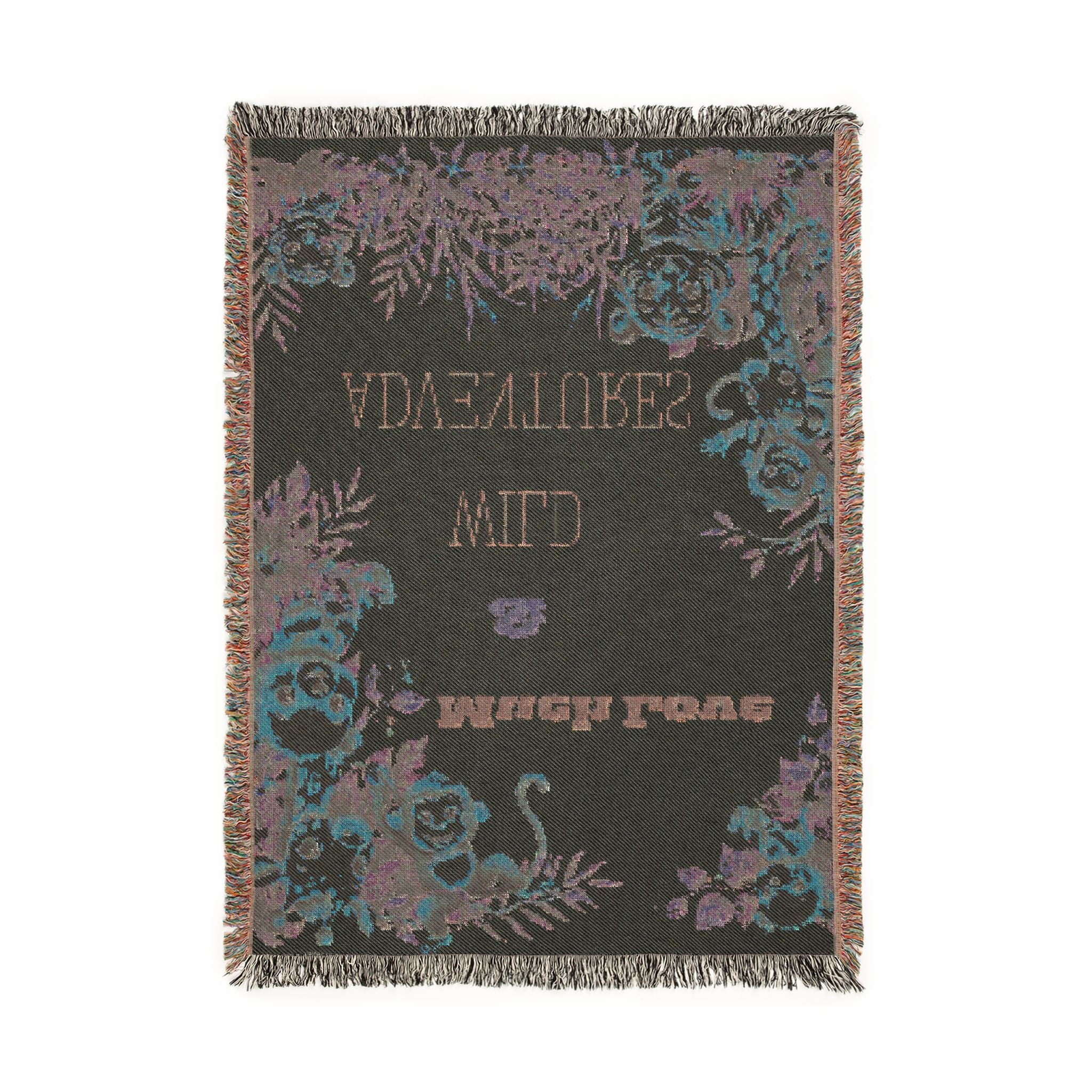 Jungle Themed Woven Cotton Throw Blanket — "Wild Adventures" Nursery Decor
